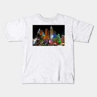 New York New York Las Vegas America Kids T-Shirt